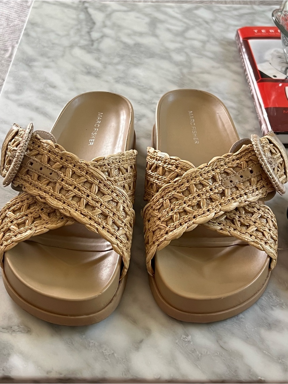Marc Fisher Woven Sandals